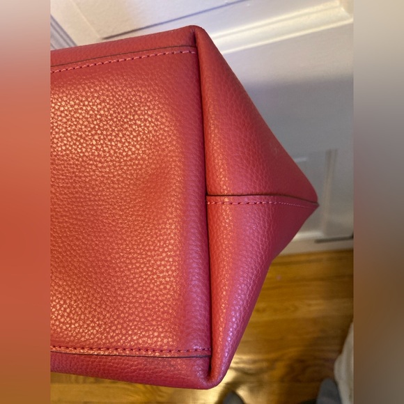 Coach Red pebbled Central Tote With Zip E1922-69424 - Picture 8 of 8
